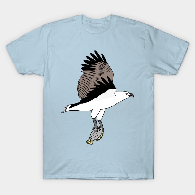 White Bellied Sea Eagle T-Shirt by wanungara